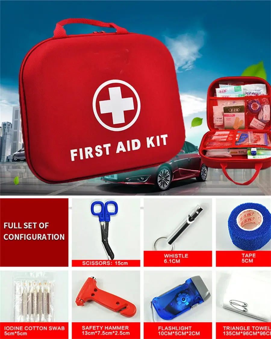 Custom Logo Emergency Aid Bag Kit Home Outdoor Travel Car Tactical Medical First Aid Kit Medical Supplies